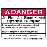 Label: Polyester, Adhesive Sign Mounting, 3 1/2 in x 5 in Nominal Sign Size, 0.01 in Thick, 100 PK (MPN 102310)