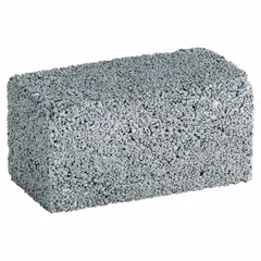Silicon carbide abrasive brick for surface preparation and finishing on concrete, stone, or masonry floors. Measures 4" L x 2" W x 2" H with 10 grit rating. Sold in a 6-pack.