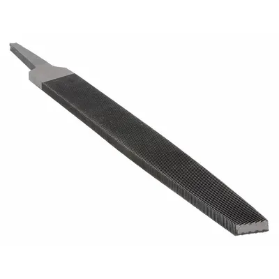 WESTWARD Machinists File: Rectangular, Bastard Cut, 8 in Lg without Tang, 13/16 in Wd - Tapered Double-Cut Rectangular Files