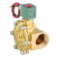REDHAT Solenoid Valve: 2-Way, Normally Closed, 1 1/2 in Pipe Size, 24V AC, Watertight, High Flow (MPN 8210G022)