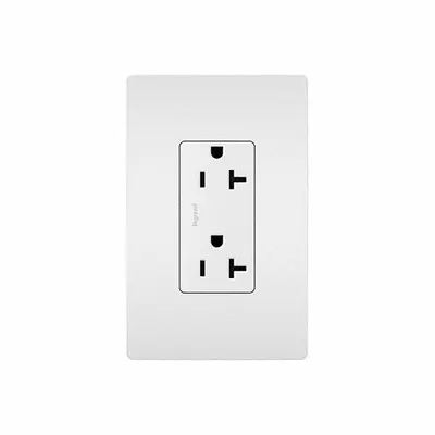 PASS & SEYMOUR Duplex Receptacle: Duplex, 5-20, White, 125V AC, 20 A - General Purpose Receptacles