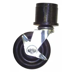 This 4-inch caster adaptor is designed for use with DuraShelf shelving systems. It fits models K3624B, K4824B, K6624B, K9624B, KT3624B, KT4824B, KT6624B, and KT9624B, enabling mobility for storage units in warehouses, workshops, and industrial settings.