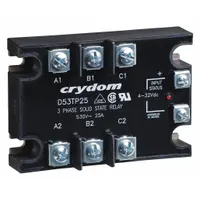 CRYDOM Solid State Relay: Surface Mounted, 50 A Max Output Current, SCR, AC Output (MPN D53TP50D-10)