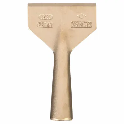 AMPCO Scraper: Bld. Mat. Nickel Aluminum Bronze, Stiff, Straight Bld. Shape - Long-Reach Scrapers