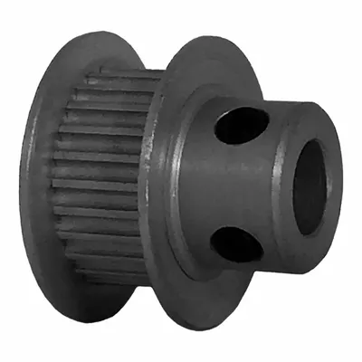Dayton Timing Pulley: Modified Curvilinear, Fixed, For GT Timing Belt Section - GT Section Fixed-Bore Timing Pulleys with Hub