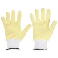 CONDOR Knit Gloves: L ( 9), Glove Hand Protection, Uncoated, 500°F Max Temp, Cotton, Yellow, 1 PR