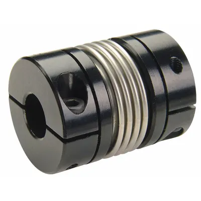 RULAND MANUFACTURING BC16-8-5-A Clamp-On Bellows Shaft Coupling - Clamp-On Bellows Shaft Couplings for Round Shafts