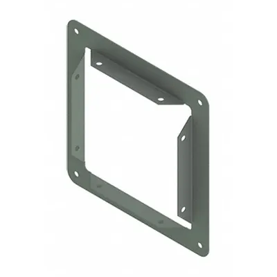 HOFFMAN Wireway Panel Adapter: 6 in Wd, 6 in Ht, 16 ga Gauge, 1, Without Knockouts - Box Connectors for Indoor Wireways