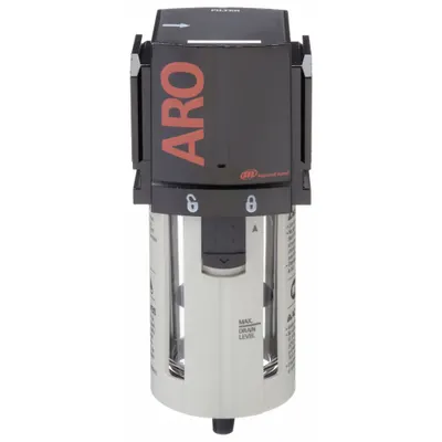 ARO Compressed Air Filter: Particulate, 3/4 in NPT, 5 micron, 216 cfm, 150 psi Max Op Pressure - ARO FRL Air Filters