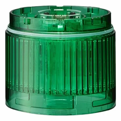 PATLITE Tower Light Module: Steady, 24V DC, Green, 60 mm Overall Dia, 40 mm Overall Ht - Steady Light Modules