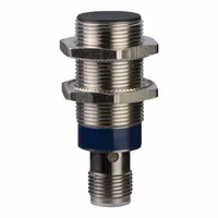 TELEMECANIQUE SENSORS Inductive Cylindrical Proximity Sensor: Built-in Connector, Shielded, 3 Wires (MPN XS518B1NAM12)