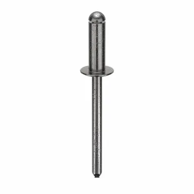 POP AVDEL Domed-Head Blind Rivet, 0.183" Diameter, 1 40/47" Length, 250-Pack - Domed-Head Blind Rivets