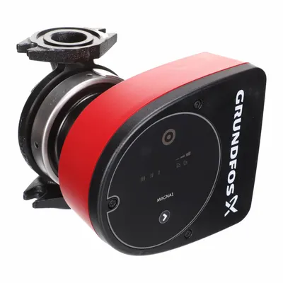 Grundfos Circulating Pump: 1/4 hp HP, 115/230V AC, Cast Iron, Variable, 40 gpm, 20 ft Max. Head - Intelligent Inline Circulator Pumps