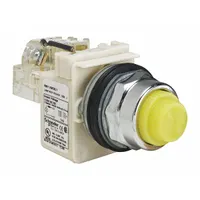 SCHNEIDER ELECTRIC Pilot Light: 30 mm Panel Mounting Size, Yellow, LED, 9001K Series (MPN 9001KT38LYY31)