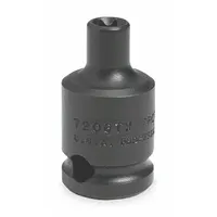 PROTO Impact Socket: 3/8 in Drive Size, Torx, E6 Socket Size, External Torx, Std, Black Oxide (MPN J7206TX)