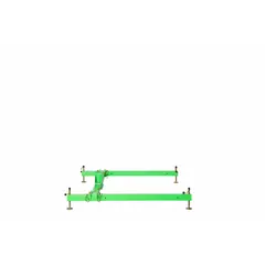 Freestanding base for davit arms used in confined space entry and retrieval. Features 180-degree davit mast rotation. Green powder-coated finish. Weight capacity 452 lb.