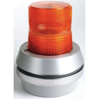 EDWARDS SIGNALING Horn Strobe: 120VAC, 7 3/8 in Overall Ht, 6 in Overall Dia, LED - Horn Alarms with Strobe Light