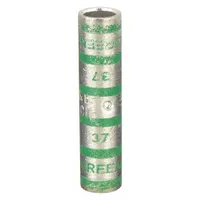 THOMAS & BETTS Open Barrel Splice: 1 AWG Wire Size, Green Code, 2 in, Copper Barrel, 37 Die (MPN 54808)