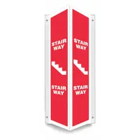 Safety Sign: PETG, Mounting Holes Sign Mounting, 24 in x 7 1/2 in Nominal Sign Size, 0.06 in Thick