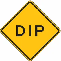 Traffic Sign: 24 in x 24 in Nominal Sign Size, Aluminum, 0.08 in, W8-2 MUTCD (MPN W8-2-24HA)