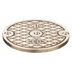 Floor cleanout cover with 5-3/4 in overall diameter and 3-3/4 in overall height. Constructed of stainless steel and bronze with a corrosion-resistant bronze finish. Includes screws for installation. Provides access to drain lines for inspection and cleaning in floor applications.