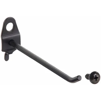 OEM Single Rod Pegboard Hook: 1/4 in Peg Hole - Hooks for Round-Hole Pegboard