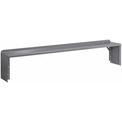 TENNSCO Shelf Riser: 72 in Overall Wd, 10 1/2 in Overall Dp, Gray, Carbon Steel - Risers for Workbenches