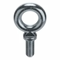 Machinery Eye Bolt: With Shoulder, Steel, Zinc-Plated, 1/2"-13 Thread Size, 4 1/2 in Thread Lg (MPN K2025-4-1/2-ZN)