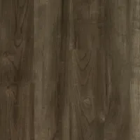 This vinyl floor tile from the American Charm LVT series features a Mountain Cherry pattern with a smooth finish. The tile is 6 inches wide and comes in the Wellfleet Bark color. Suitable for residential and light commercial flooring applications where moisture resistance is required