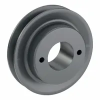 APPROVED VENDOR V-Belt Pulley: AK44, 1 Groove, 4.25 in OD, Bushed Bore, H/QT, Cast Iron, Webbed (MPN AK44H)