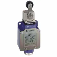TELEMECANIQUE SENSORS Limit Switch: 70°, Roller Lever, XCKL, 0.24 in Roller Wd, 2 Mounting Holes (MPN XCKL141H7)