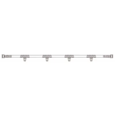METRO Stackable Shelf Ledge: 3 7/8 in x 1 5/16 in, Front to Back, 1 Dividers/Ledges - Ledges for Plastic Shelving