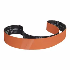 This NORTON Blaze R980P sanding belt features a 36-grit ceramic abrasive on a Y wt polyester backing for cool cutting on all metals. Measuring 4 in wide by 132 in long, it is suitable for grinding and finishing in metal fabrication, welding, and industrial maintenance applications.