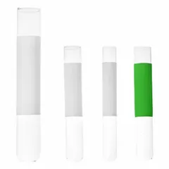 Colorless round-bottom glass culture tube with 10 mm body diameter and 75 mm overall height, 3 mL capacity. Not graduated and does not include a closure. Suitable for general microbiological culture and sample handling in laboratory settings.