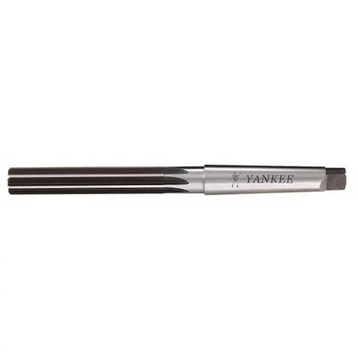 YANKEE Chucking Reamer: 0.3125 in Dia, 5/16 in, Straight Flute, High Speed Steel - Morse Taper-Shank Straight-Flute High-Speed Steel Chucking Reamers