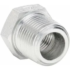 Male NPT threaded x female NPT threaded straight pipe fitting, 2 in x 1-1/2 in size, rated for 2,000 psi maximum operating pressure. Used to connect or reduce pipe lines in hydraulic and pneumatic systems requiring a straight adapter.