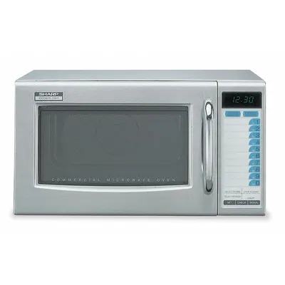 SHARP Professional Microwave: 1 cu ft Oven Capacity, 1,000 W Cooking Watt, 11 Power Levels - Commercial Countertop Microwaves