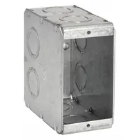 RACO Electrical Box: Steel, 1 Gangs, 3 1/2 in Box Dp, 2 in Box Wd, 3 3/4 in Box Ht, 3 3/4 in x 2 in (MPN 695)