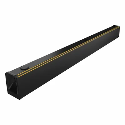 A-SAFE ForkGuard Kerb Guardrail: ForkGuard, Polymer, 38 in x 7 1/4 in x 5 1/8 in - Floor-Mount Polymer Pallet Rack Aisle Guards