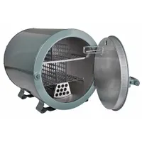 This DRYROD benchtop electrode oven provides controlled storage for welding electrodes, preventing moisture absorption that can cause weld defects. The gray unit has a 400 lb storage capacity and operates on 120V nominal input voltage. Suitable for fabrication shops and maintenance facilities