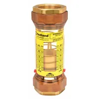 HEDLAND Mechanical Flowmeter: Flow Meter, Scale, Variable Area, Inline, Universal, Gallons/Liters (MPN H617-025-R)