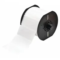 Wraparound Label: 1 7/16 in x 13/16 in, Vinyl, White (Matte), For 10 AWG to 4 AWG Wire Gauge (MPN B33-74-427)