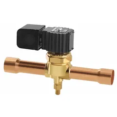 The PARKER R42E195M is a 2-way, normally closed solenoid valve for refrigerant flow control in commercial and industrial refrigeration systems. It features a 0.6 in port size and is suitable for applications such as walk-in coolers, freezers, and process chillers.