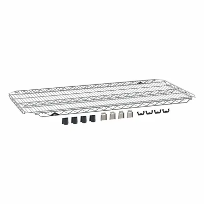 METRO EZ-Add Wire Shelf,Silver,Steel (MPN EZA-2448NC) - Wire Shelves for Dry Use