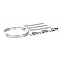 Adjustable Clamp Kit: 201 Stainless Steel, 0.02 in Band Thick, 10 ft Band Lg, 7/16 in Band Wd (MPN GRM218)