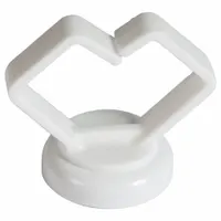 Snap-In Cable Holder: 0.75 in Max. Bundle Dia., Polymer, White, 16 lb Holding Capacity (MPN 62413-10)