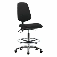 Approved Vendor ESD Task Chair, Fabric, Armless, 26 1/4-36 in Height, 18 1/2 in Seat Width, 17 in Seat Depth