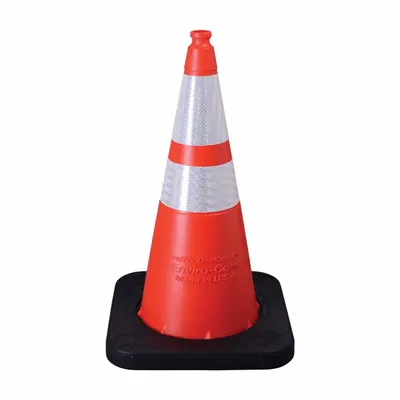 TRAFFIX DEVICES/VIZCON 28 in Reshapeable Traffic Cone - Reshapeable Traffic Cones for Roadway Use