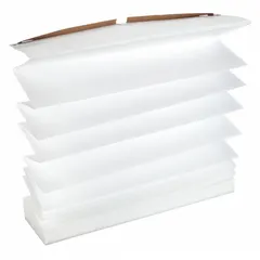 Replacement pleated air filter for HVAC systems. Captures airborne particles including dust, pollen, and mold spores. Used in residential and light commercial forced-air heating and cooling units to help maintain indoor air quality and protect equipment.