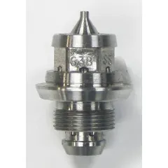 This BINKS fluid nozzle is a replacement part for air sprayers, compatible with manufacturer model number 95AR. It is used to meter and shape the spray pattern of coatings in industrial finishing, automotive refinishing, and general painting applications.